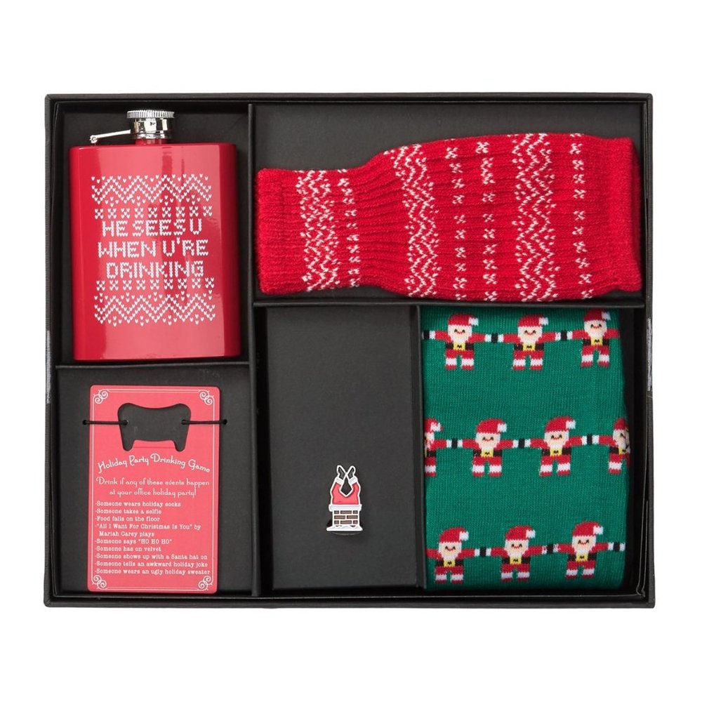 NIB Men's Bespoke Holiday Party Santa Boxed Set Holiday Gift